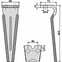 Tine for rotary harrows