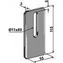 Scraper for packer rolls