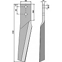 Tine for rotary harrows, left model