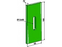 Greenflex plastic scraper for packer rolls