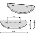 Beet lifter share, left model