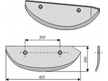 Beet lifter share, left model