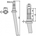 Tine for rotary harrows