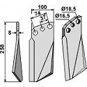 Rotary tine, left model