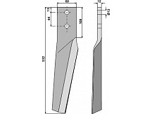 Tine for rotary harrows, left model