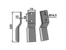 Rotary tine, left model