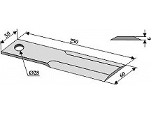 Straw chopper flail blade