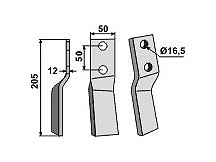 Rotary tine, left model