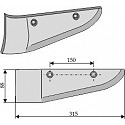 Beet lifter shares, left model