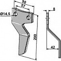 Rotary tine - right model