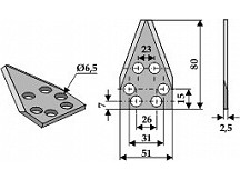 Food mixer knives