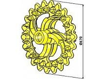 Crosskill ring - Ř470mm