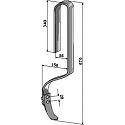 Track eradicator tine with share