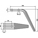 Tine for rotary harrows