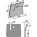 Scraper for packer rolls