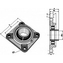 Tension bearing UCF - Ř60