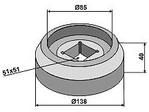Flange intern Ř138