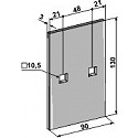 Scraper for packer rolls