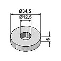 Washer Ř34,5x6xŘ12,5