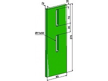 Greenflex plastic scraper for packer rolls