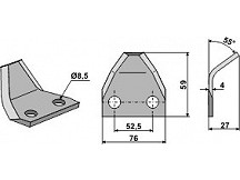 Food mixer knives