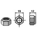 Self-locking nut M12