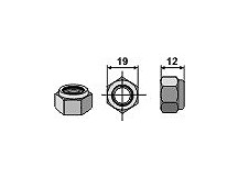 Self-locking nut M12