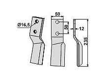 Rotary tine, right model