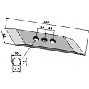 Replacement point for plough share - left