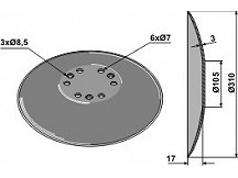 Seed drill disc