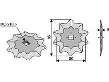 Futtermischwagenmesser