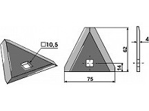 Futtermischwagenmesser