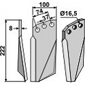 Rotary tine, left model