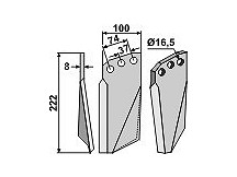 Rotary tine, left model
