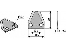 Food mixer knives