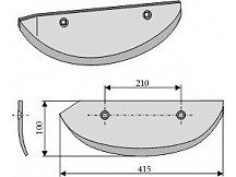 Beet lifter share, right model