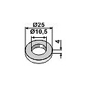 Washer Ř25x4xŘ10,5