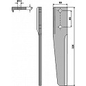 Tine for rotary harrows, left model