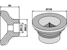 Flange intern Ř138