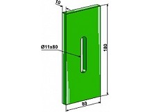 Greenflex plastic scraper for packer rolls