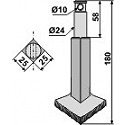 Rotary-tine