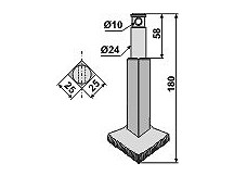 Rotary-tine