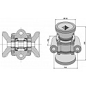 Taper roller bearings compl.