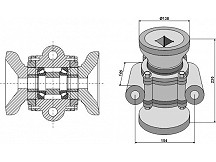 Taper roller bearings compl.