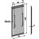 Scraper for packer rolls