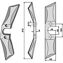 Roll harrow blade - left