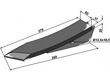 Meißelschar - 390mm