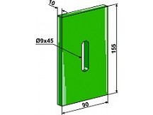 Greenflex plastic scraper for packer rolls