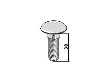 Saucer-head screw - galvanized