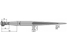 Pointed tine with cone-shaped nut